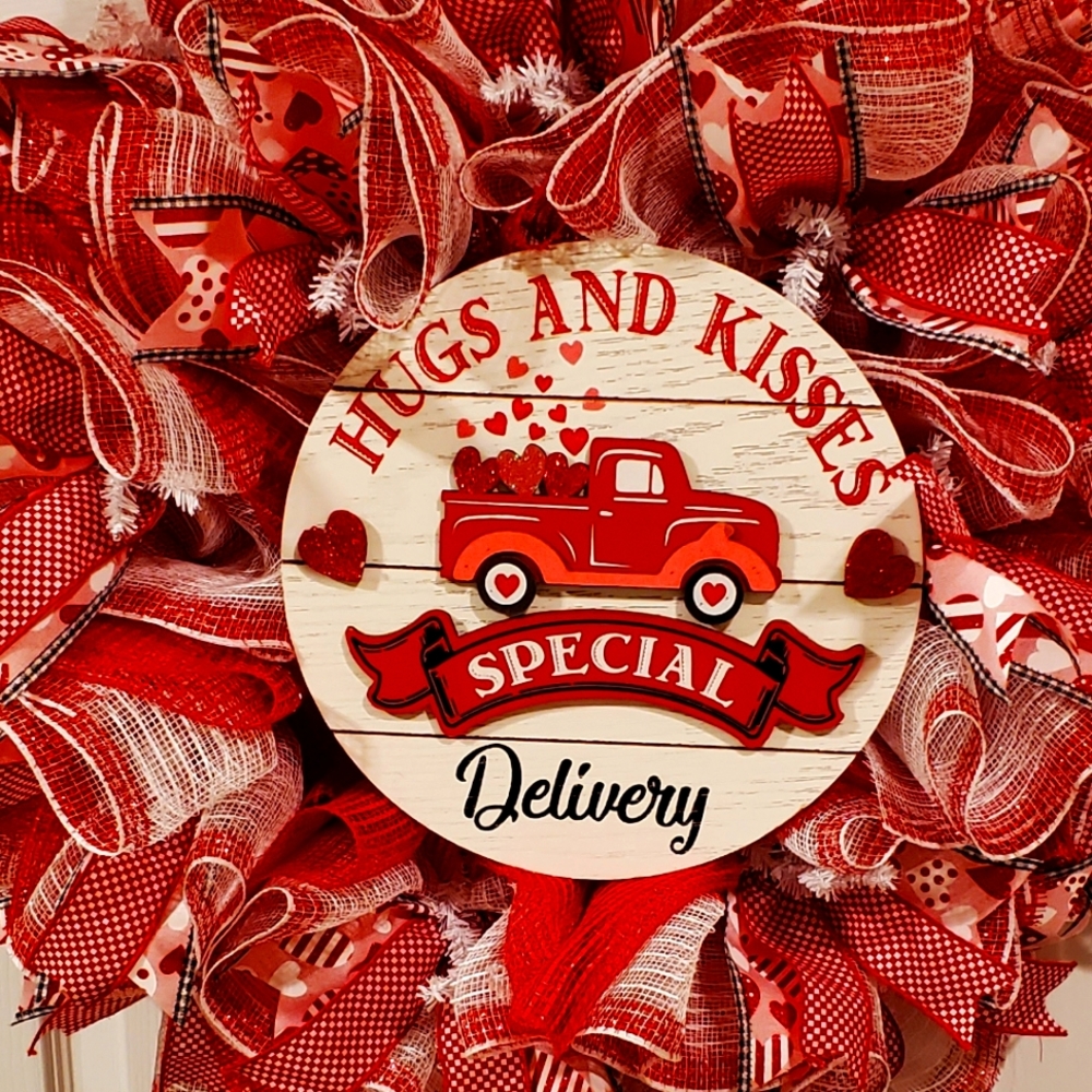 Valentine wreath